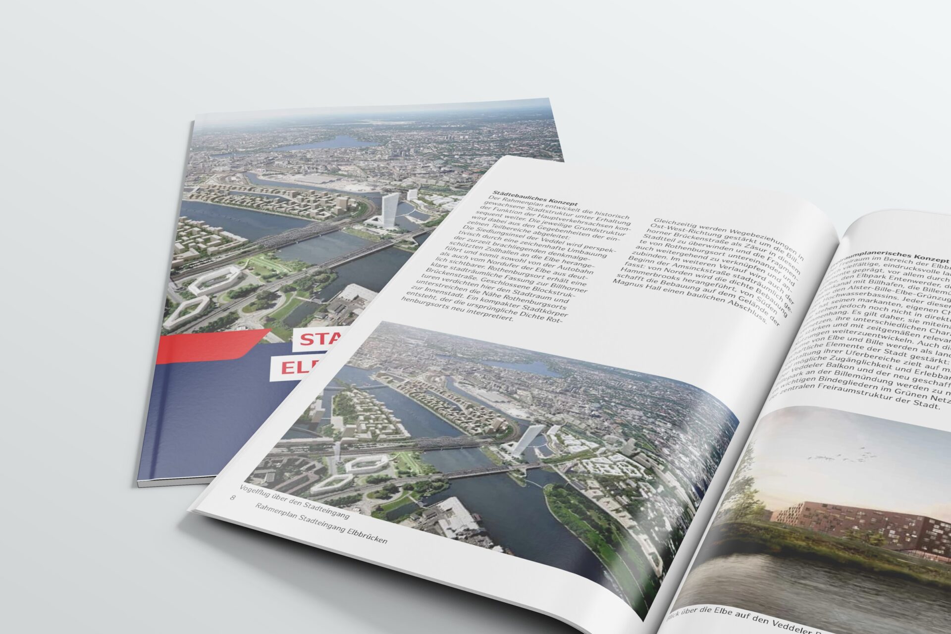 Mockup Zeitschrift Stadteingang Elbrücken