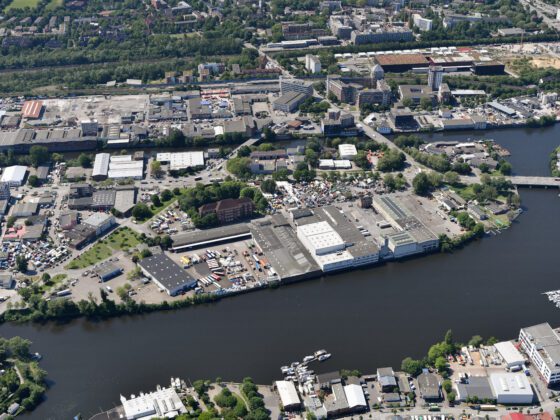 Luftbild Billebecken